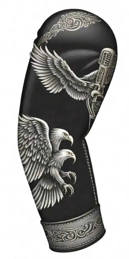 Music Notes Boxing Gloves Baseball Bat Eagle 0206