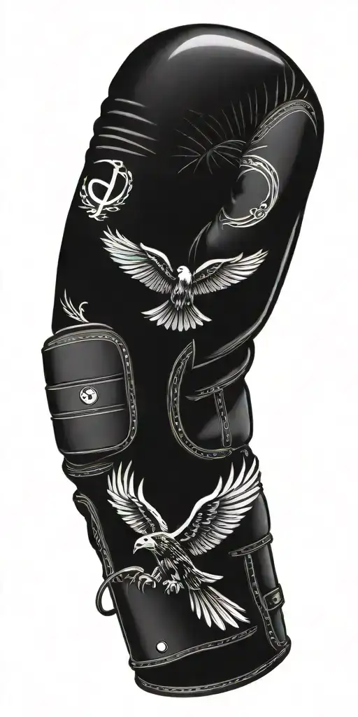 Music Notes Boxing Gloves Baseball Bat Eagle 0206