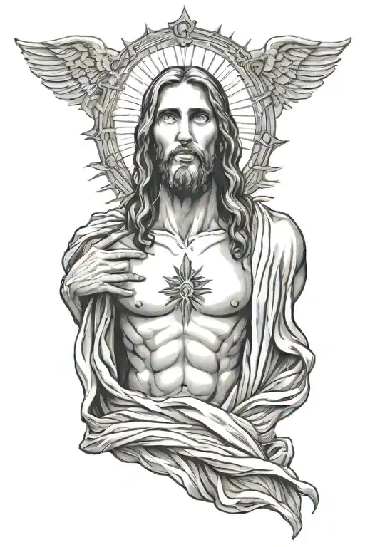 Jesus Christ Full Body Shaped Like