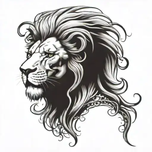 Lion Medusa Face Morphing
