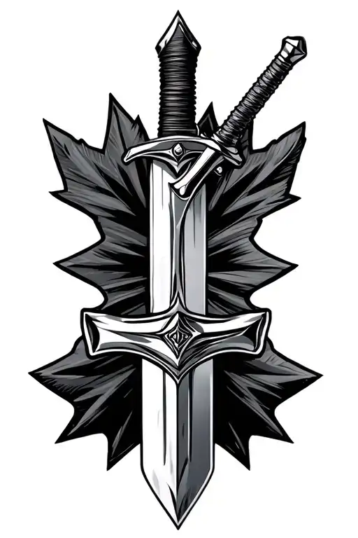 Sword Inspired By The Canadian Armed Force Logo