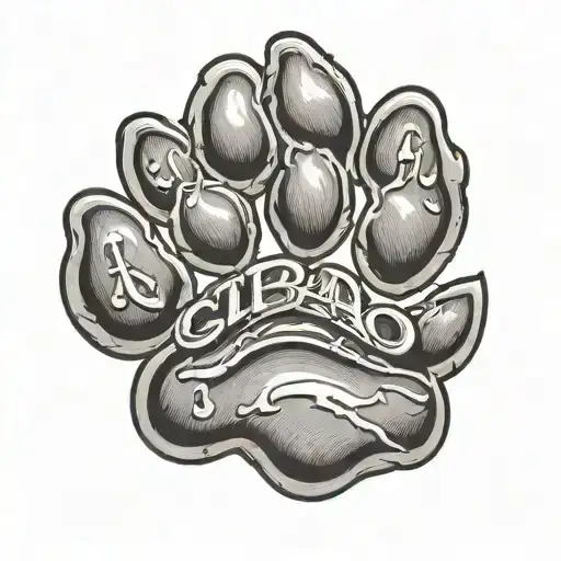 Dog Paw That Says Cibao