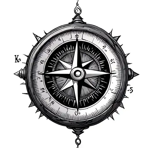 Compass Surrounded With Infinity Symbol