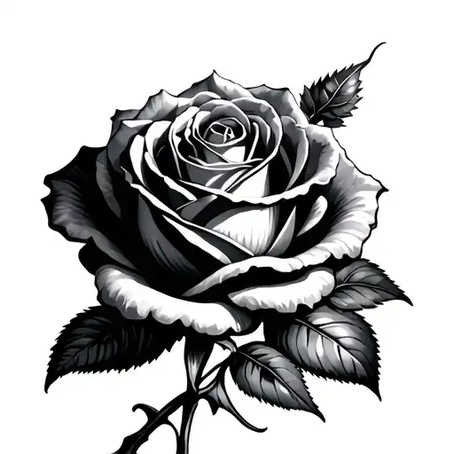 Rose With Goddes Light Shining