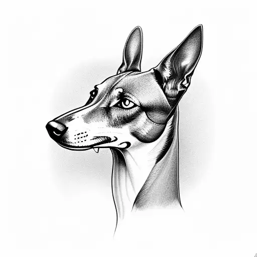 Black Greyhound With Overbite