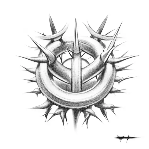 Crown Of Thorns And 3 Nails