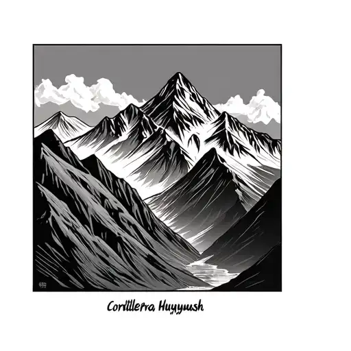 Cordillera Huayhuash Mountain Range In Peru