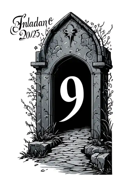 Grave Stone Walk Way Winding With The Date Move 9