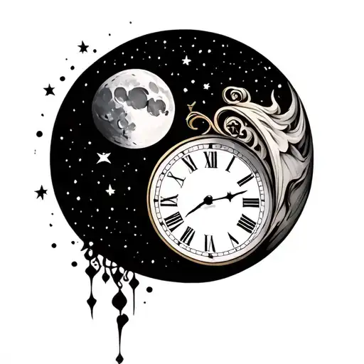 Half Moon Half Clock