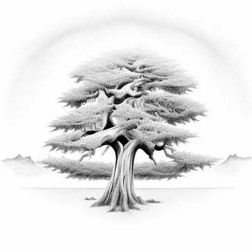 Cypress Tree With Incorporated Cross