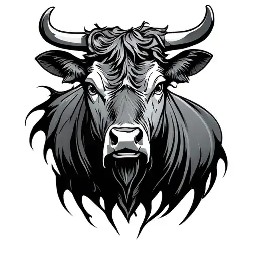 Cool Bull Head Black And Grey