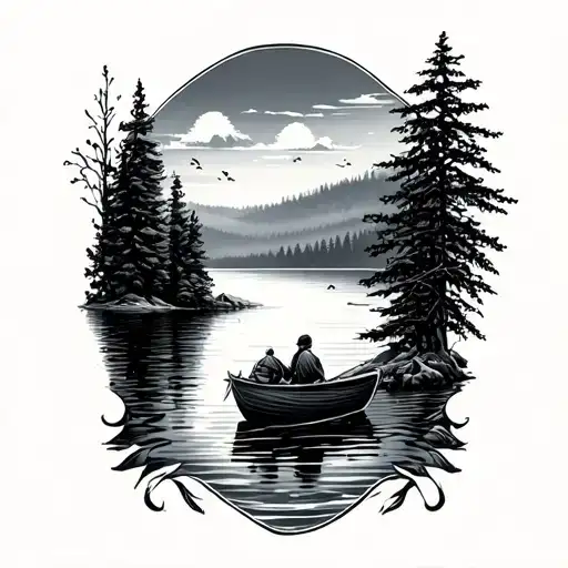 Grief Dad Memorial Lake