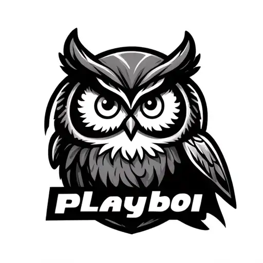 Playboi Icon With Owl Inside Of Logo