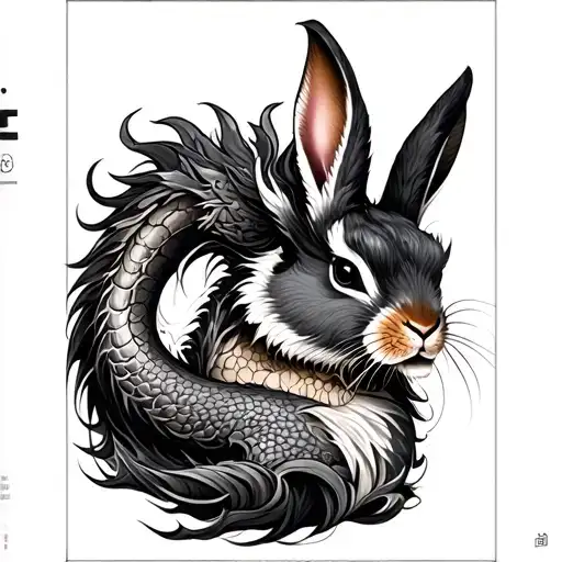 Chinese Rabbit And Dragon Sleeve