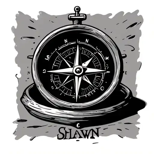 Compass With Shawn Written Inside
