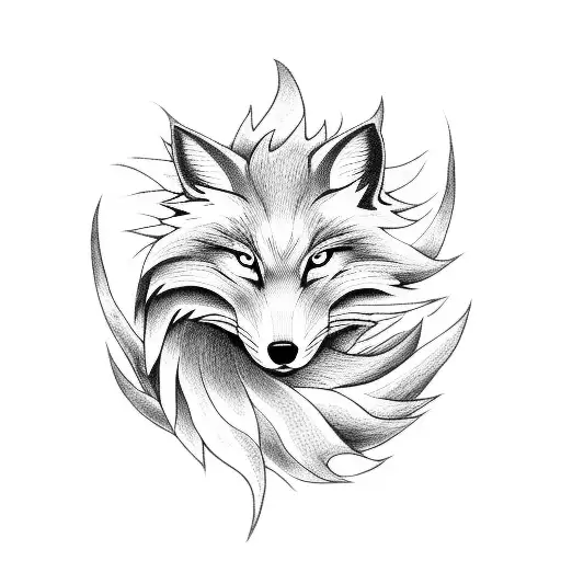 Cute Nine Tailed Fox