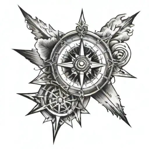 Naval And Compass Rose