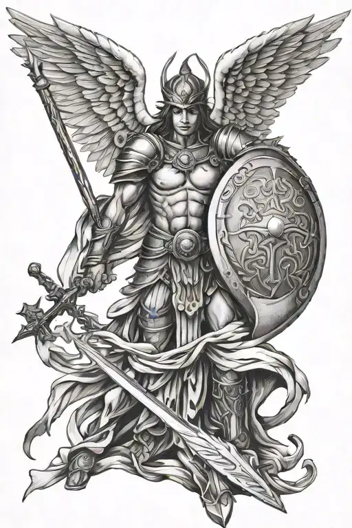 Warrior Angel With Spear