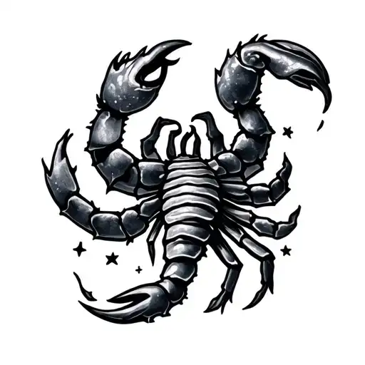 Scorpio Virgo Constellation Intertwined