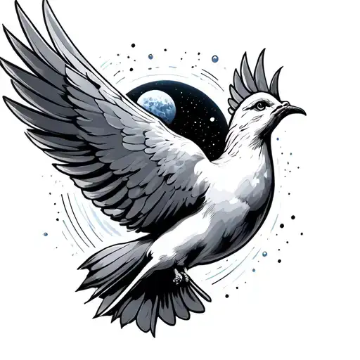 Dove In Space