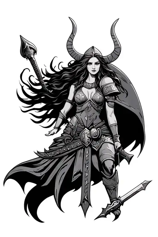 Woman Warrior Viking