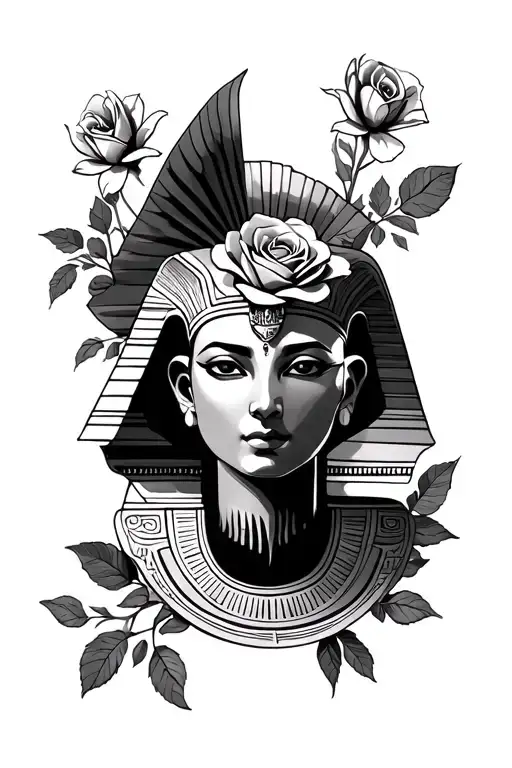 Sphinx Rose Cosmos In Chikano Style