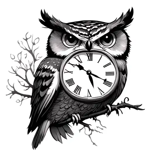 Owl Clock Face