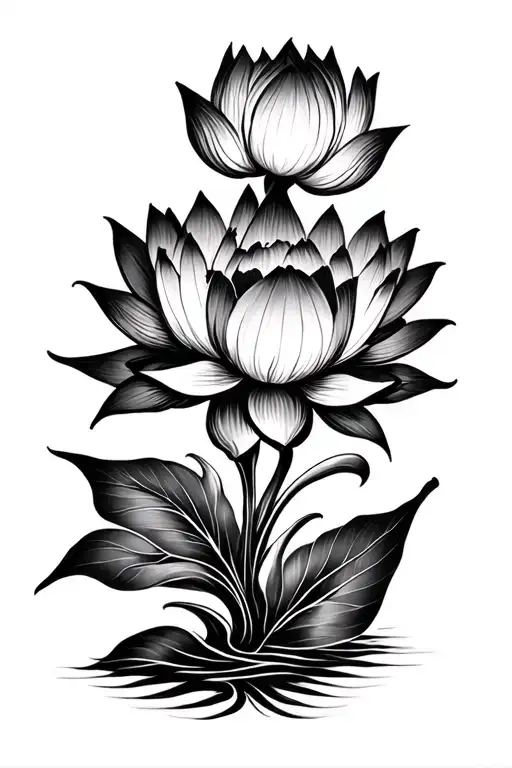 Mandala Ornemental Lotus Flower Blooming