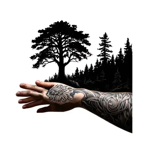 Full Forest Sleeve With Underbrush