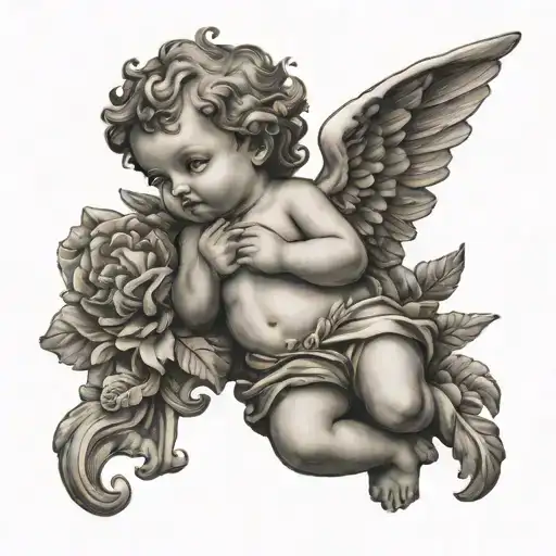 Cute Cherub Tatoo