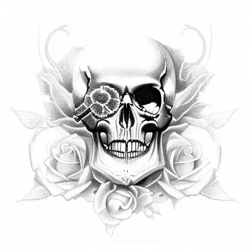 Rose Skull Goth