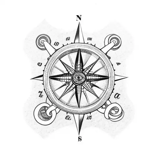 Octopus Grabs Compass