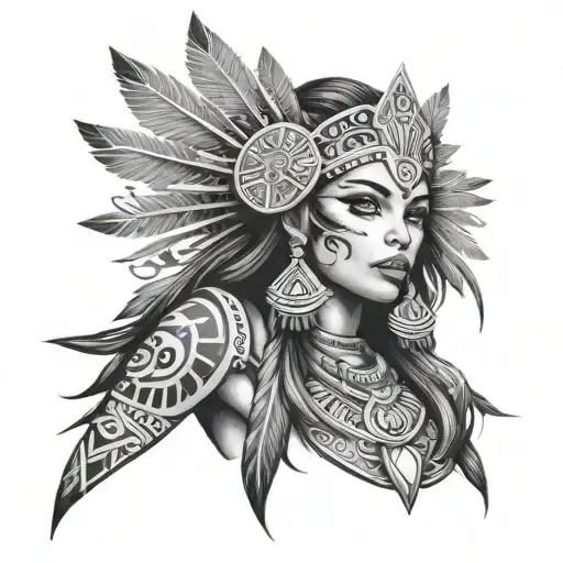 An Aztec Princess With Gothic Elements