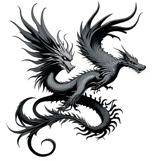 Dragon And Phoenix With Until We Meet Again J&r