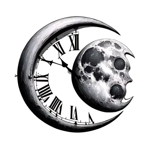 Half Moon Half Clock