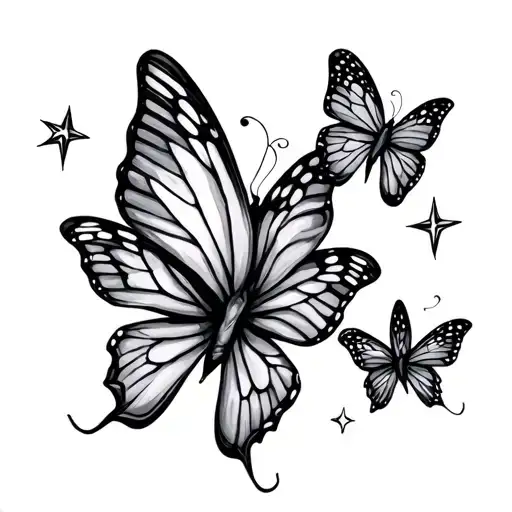 Dainty Butterfly Stars