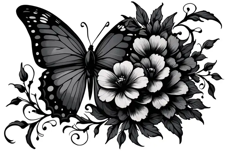 Wrist Vine Flower Butterfly