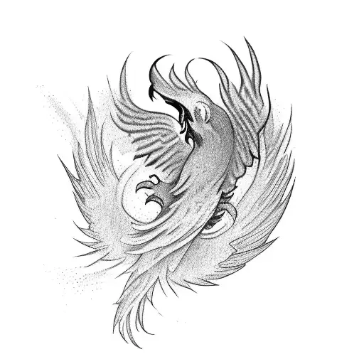 Phoenix Coming From Book