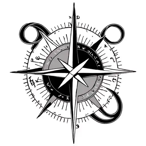 Compass Surrounded With Infinity Symbol Incorporated