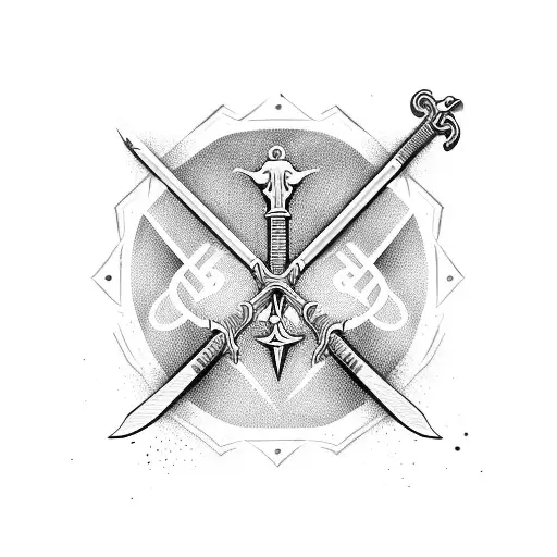 Medicine Symbol With Sword