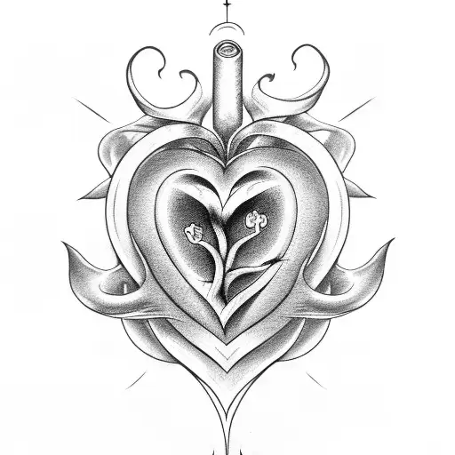 Sacred Heart And Vine