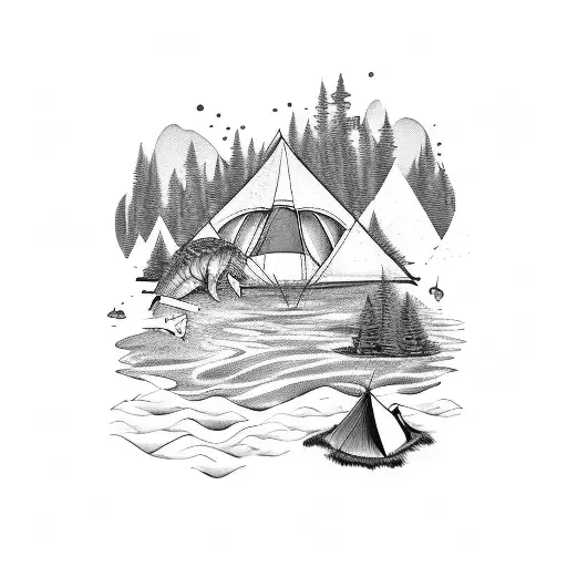 Outdoors And Camping And Adventure And Sponteaneous And Ocean