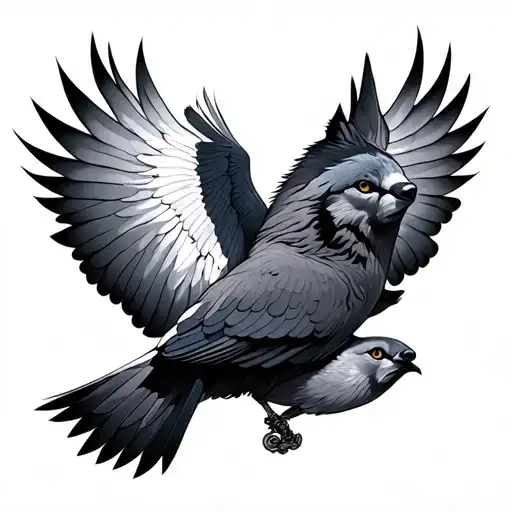 Wolf Eyes Forest Doves Flying