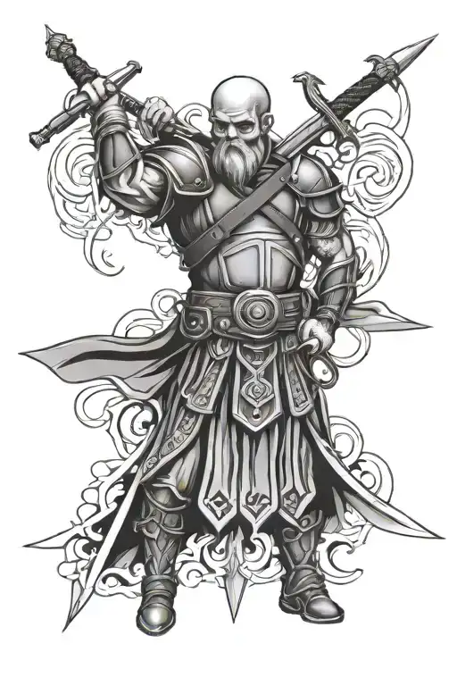 Kilt And Sword Intertwined