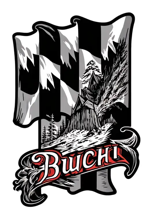 Busch Light Mountains Music Maryland Flag