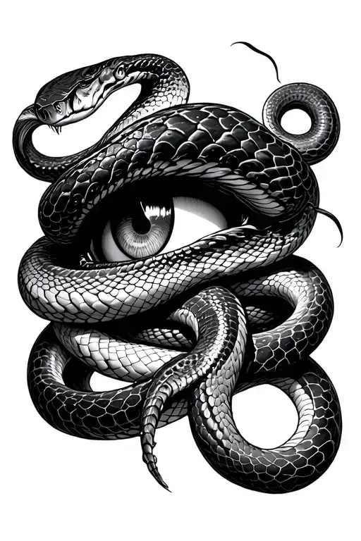 Snake Slithering Out Of Eyes