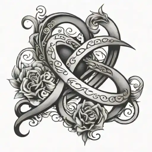 Infinity Symbol With Date 2-1-15 And A Heart