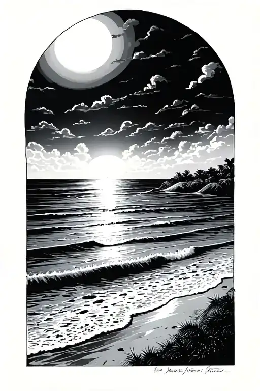 Beach Sunrise Above The Sun