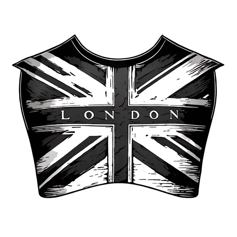 London Background Chest Piece Surrounded
