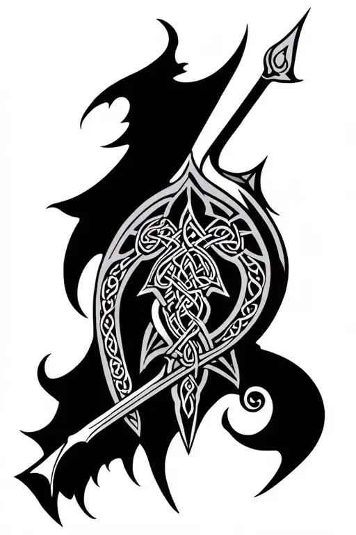 Celtic Knight Silhouette